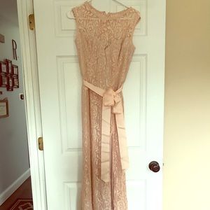 Pink long dress